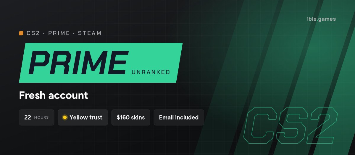 Fresh CS2 Prime account – ready for Premier