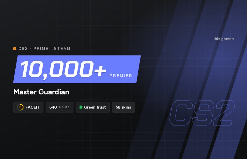 CS2 Prime | 12,000 Premier | Clean, no bans